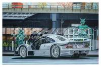 Image 2 of FREE US SHIPPING! 🔥 I believe i can fly 🪰 Mercedes Benz CLK GTR - Giclée Art Print Two sizes
