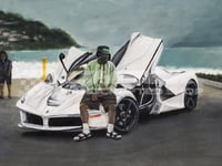 Image 3 of FREE US SHIPPING! 🔥 YES✔️That Guy by Tyler the creator and his LaFerrari  - Giclée Art Print