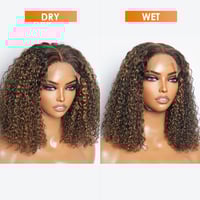 Image 3 of P2/30 Kinky Curly 5x5 Closure 200 Density wig