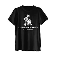 La señora a la fresca / Camiseta negra