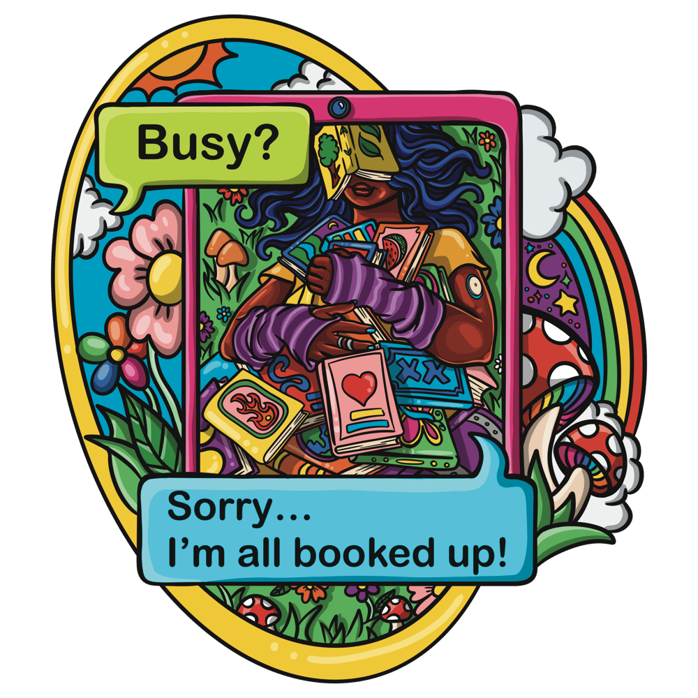Image of Booked Up Sticker 