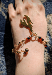 Image 2 of Fire Burner Bracelet- Red Queen Series  