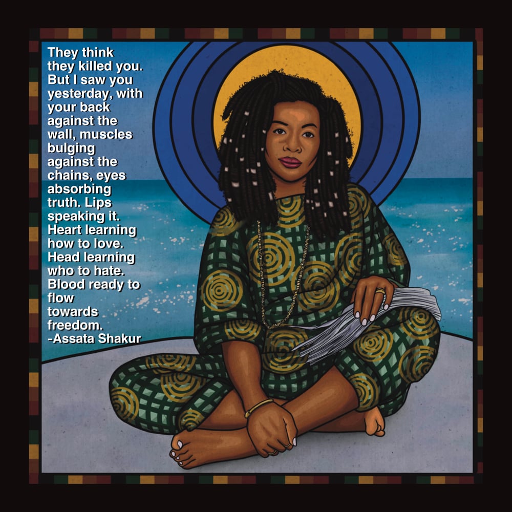 Image of Assata Shakur Youngblood Stickers 