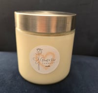 Large Candle with Silver Lid 