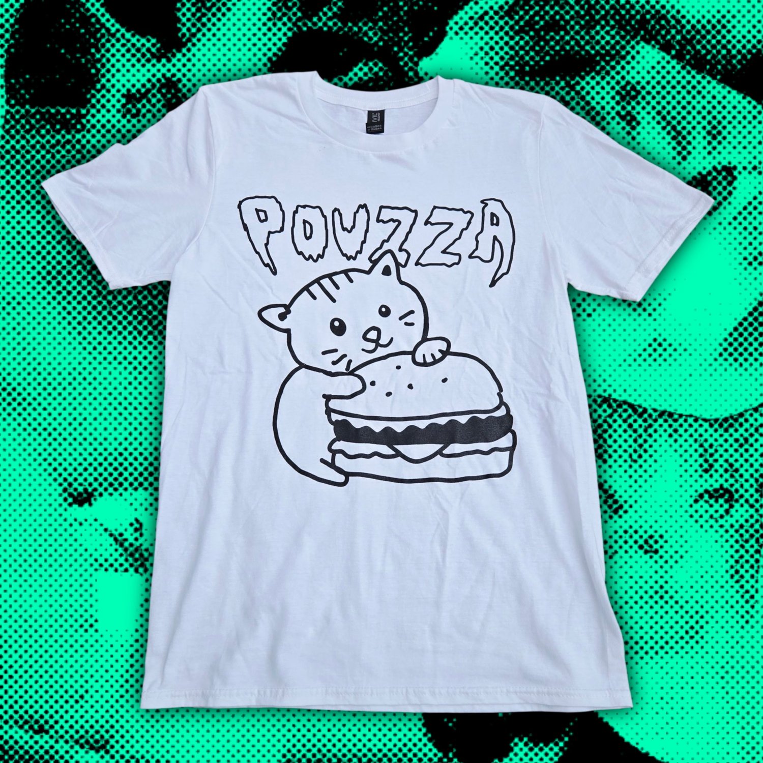 Image of T-shirt / Camisole Pouzza - Chat Burger