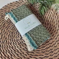 Image 4 of 100% Cotton Wash Cloths Set of 3 