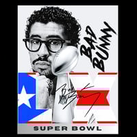 Image 2 of Limited Edition Bad Bunny Super Bowl PR Flag Black Tote