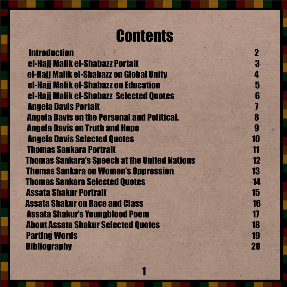 Image of PanAfrican Revolutionaries Zine
