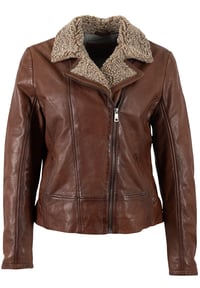 Image 6 of CHAMARRA CUERO CON BORREGO GIPSY