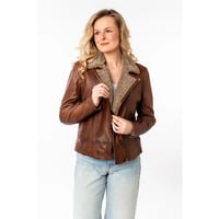 Image 1 of CHAMARRA CUERO CON BORREGO GIPSY