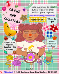 Image 1 of Cà Phê & Coasters Punch Needle Workshop @Chimlanh October 26