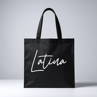 Image 1 of Modern “LATINA” Canvas Tote