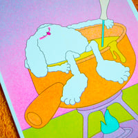 Image 2 of Fondue - Riso postcard 
