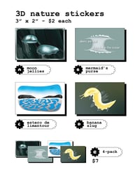3D nature stickers