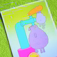 Image 2 of Happy Hour - Riso postcard 