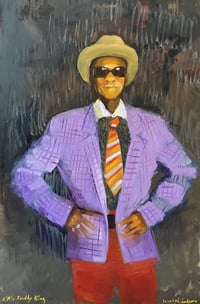 Image 1 of Canvas Print of Original Fine Art Oil Painting "Little Freddie King" by Sarah Griffin Thibodeaux
