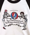 Grateful Dead 1980 Warfield Theatre Raglan Shirt - Fits SM