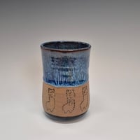 Image 3 of 12oz. Short Tumbler, Aplaca, Bluebird Skies cobalt blue