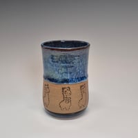 Image 1 of 12oz. Short Tumbler, Aplaca, Bluebird Skies cobalt blue