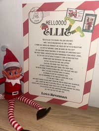 Image 5 of Elf on a shelf rhyming letter/card