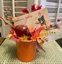 Image 1 of Vintage Fiestaware Mug Thanksgiving Decoration