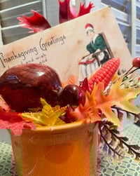 Image 2 of Vintage Fiestaware Mug Thanksgiving Decoration