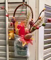 Vintage Squirrel in a Bag Thanksgiving Decoration
