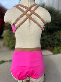 Image 2 of Vibrant Pink/Nude Solo Costume