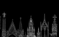Image 2 of Gothic Spires Table runner
