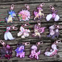 Image 2 of [CHARITY] Pink Pokemon Stickers & Keychains