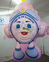 Image 2 of GIANT PILLOW: TIME IS AN ILLUSION 