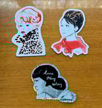 Image 1 of Old Hollywood Sticker Set (Lucille, Audrey, Anna May)