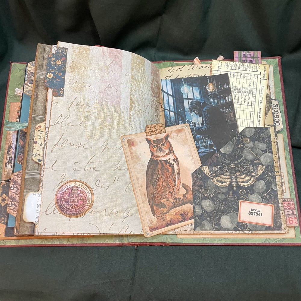 Image of Handmade Journal - Dark Academia: Laboratory and Library