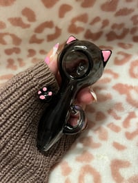 Image 7 of Black Cat Girly Pipe- Cute Pipes- Girly Smoking Accessories