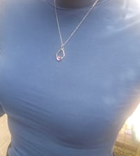 Image 8 of Amethyst Peardrop Necklace 