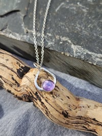 Image 6 of Amethyst Peardrop Necklace 