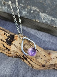Image 2 of Amethyst Peardrop Necklace 