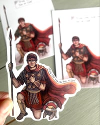 Image 1 of Saint Longinus print and sticker