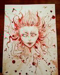 Vampire Queen (original blood painting)