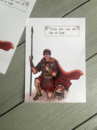Image 4 of Saint Longinus print and sticker