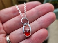 Image 2 of Red Shimmer - Carnelian Necklace 