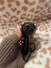Image 1 of Black Cat Girly Pipe- Cute Pipes- Girly Smoking Accessories