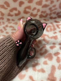 Image 4 of Black Cat Girly Pipe- Cute Pipes- Girly Smoking Accessories