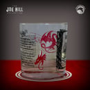 Image 3 of JOE HILL CHARITY EVENT: Limited Signed Edition King Sorrow Whiskey Glass & Coaster Set!