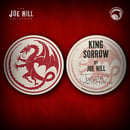 Image 4 of JOE HILL CHARITY EVENT: Limited Signed Edition King Sorrow Whiskey Glass & Coaster Set!
