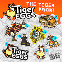 The Tiger Pack! Stickers