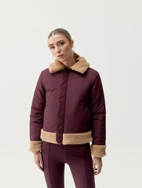 Image 4 of Jacket Umiko Dark Cherry/Camel