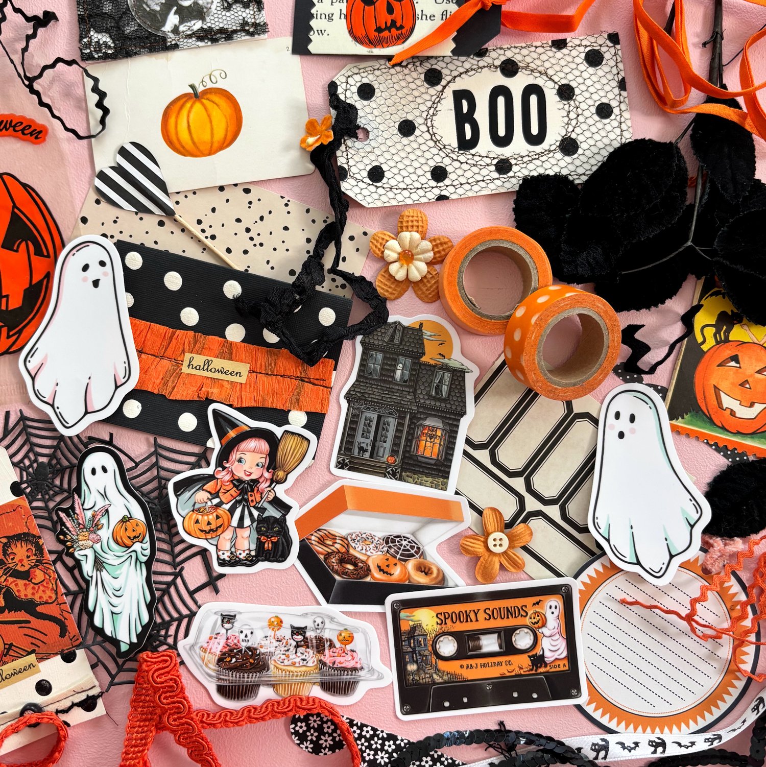 Image of Spooky Sounds cassette tape sticker 