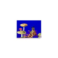 Image 2 of She's a FashionabOWL Lady - 5x7 Matte Giclee Print - Mushroom Collage - Anthropomorphic Art - Owl 