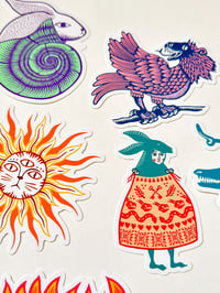 Image 3 of Wyrd Beasts die cut sticker pack